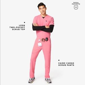 FIGS Mens Set - Neon Pink NWT (M)